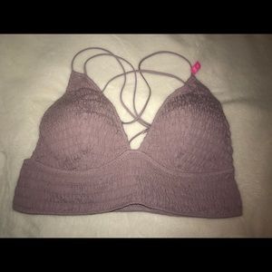 PINK VS Smocked Triangle Bralette XL